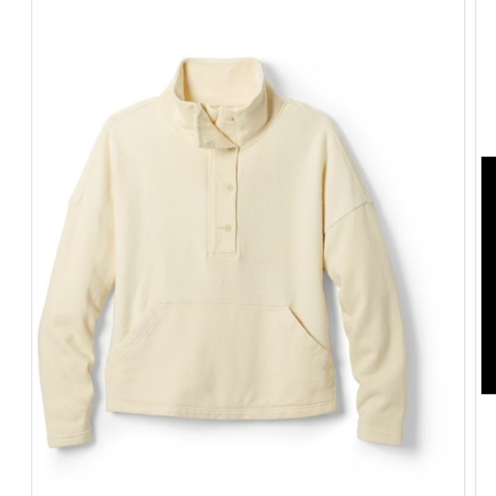 NWT REI Hemp Cotton Fleece Pullover Sweater Medium - Picture 2 of 9